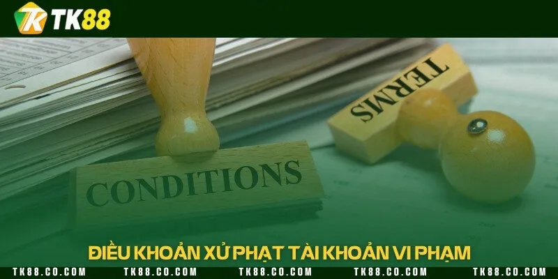 Tài khoản vi phạm điều khoản sẽ bị phạt theo từng mức độ nghiêm trọng