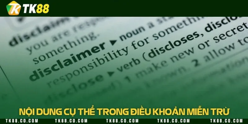 Những nội dung chính trong chính sách miễn trừ của nhà cái uy tín